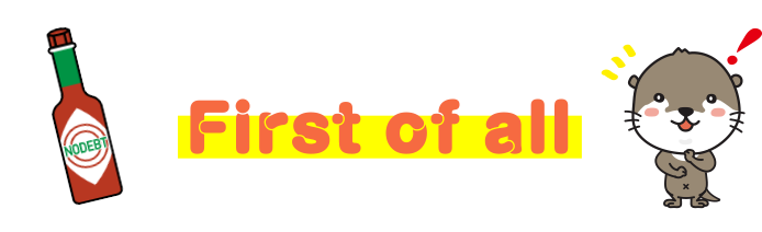 First of all